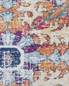 Teppich mehrfarbig orientalisches Muster 80 x 240 cm Kurzflor ENAYAM_831713
