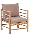 Garden Armchair CERRETO Bamboo Taupe