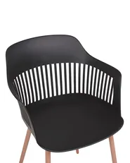 Set di 2 sedie da pranzo BERECA Nero_783808