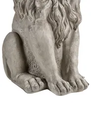 Garden Statue LEONE Lion Light Grey_1150355