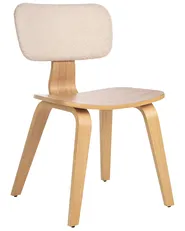 Set di 2 sedie da pranzo LUCINDA Legno Marrone chiaro_949136