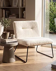 Fotel COTULLA Boucle Biały_1154536