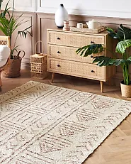 Tappeto EDIRNE Beige 160 x 230 cm Cotone_1179144