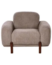 Living Room Set 4 Seater ODNES Boucle Taupe_1053017