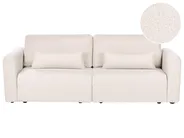 Sofa Bed 3 Seater VAXHOLM with Storage Boucle Light Beige_1026830