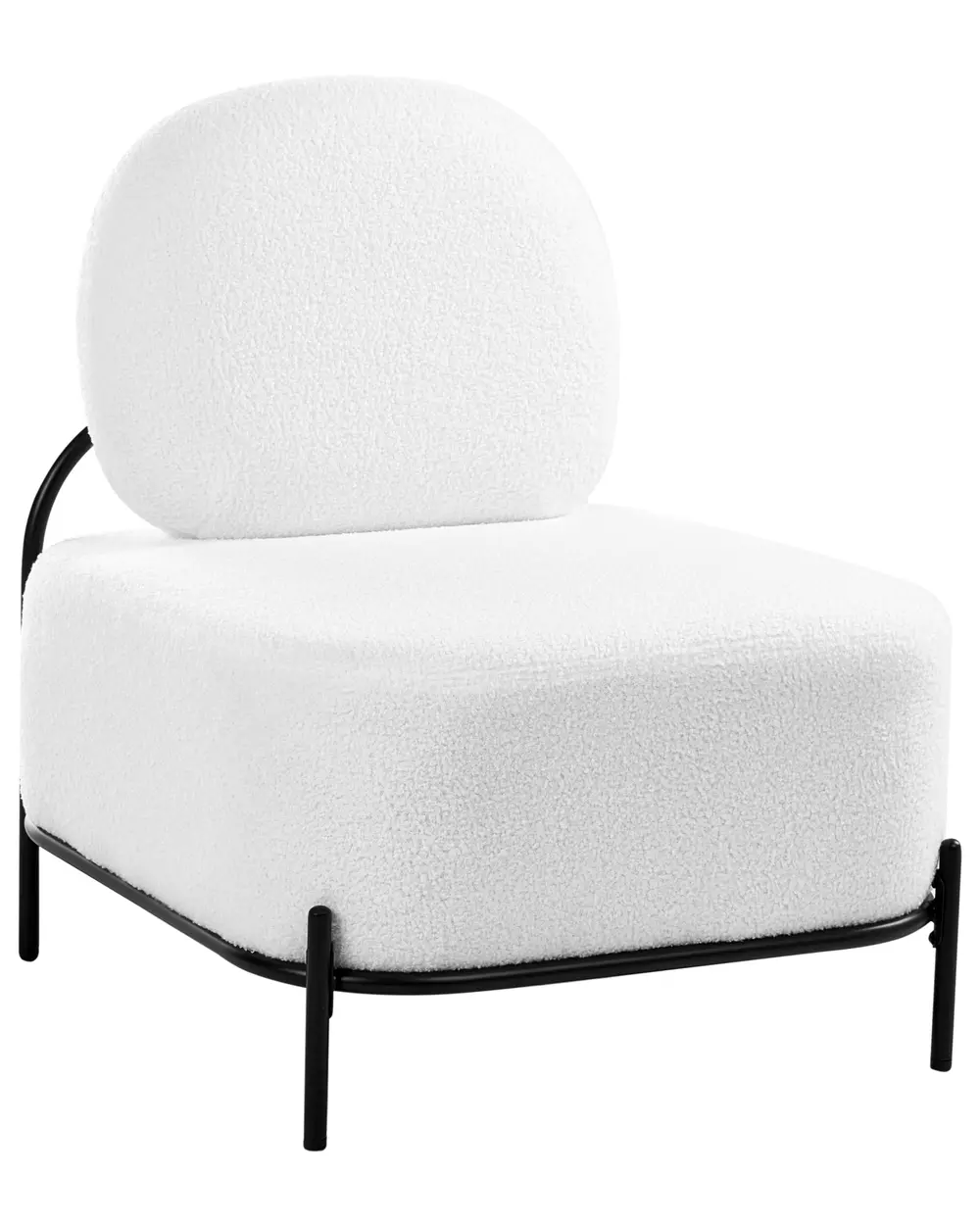 Poltrona LUNDE Bouclé Bianco_1059355