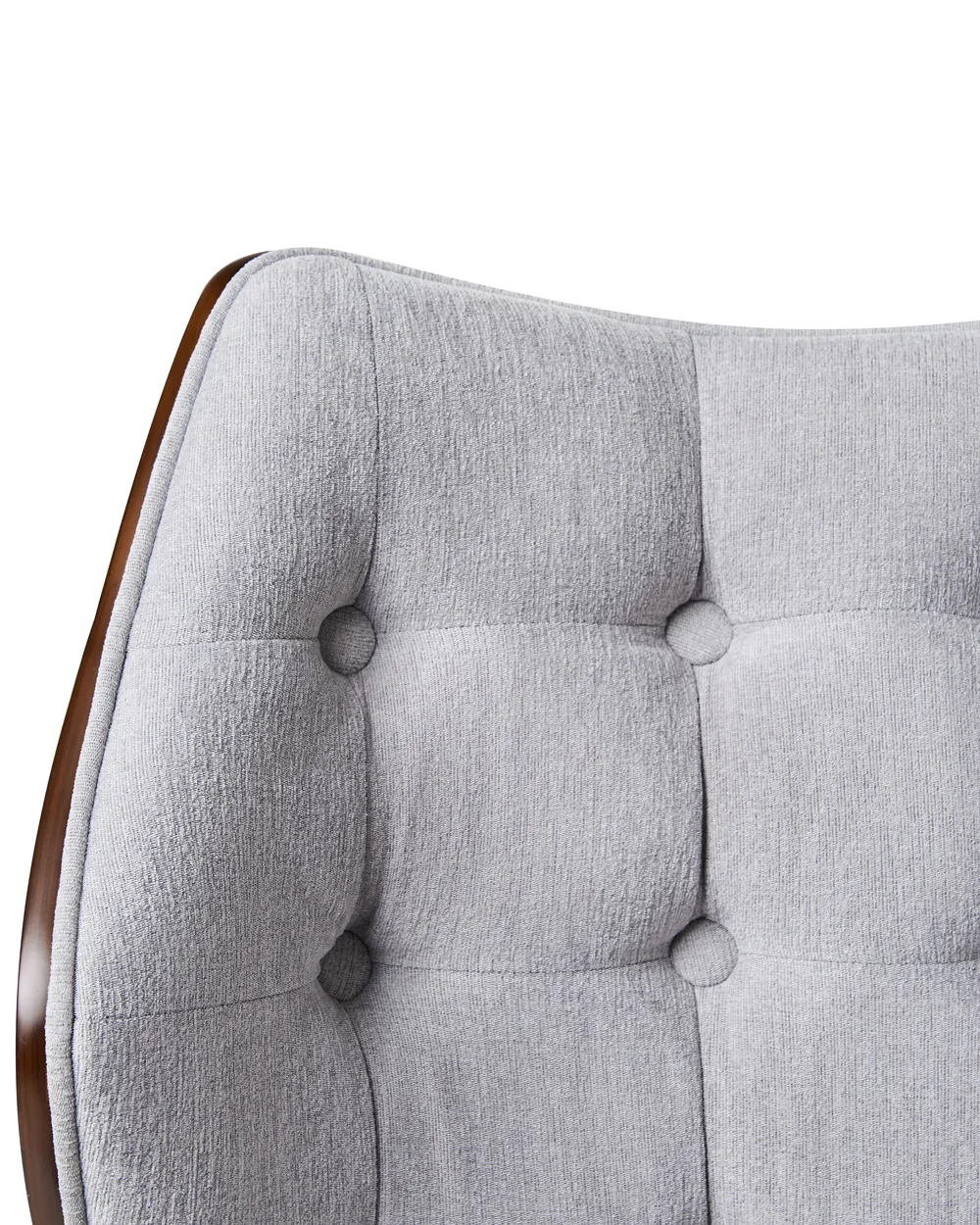 Sedia da scrivania LOMPOC Lino sintetico Grigio_962924