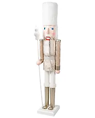 Figurka dekoracyjna RUKA 120 cm Dziadek do orzechów Biały_1187399