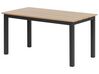 Tavolino da giardino legno chiaro e nero 96 x 52 cm MESSINA_932069