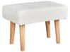 Boucle Footstool White TAKOMA_886450