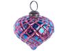 Kerstballen set van 6 glas roze ASTRALE_899287