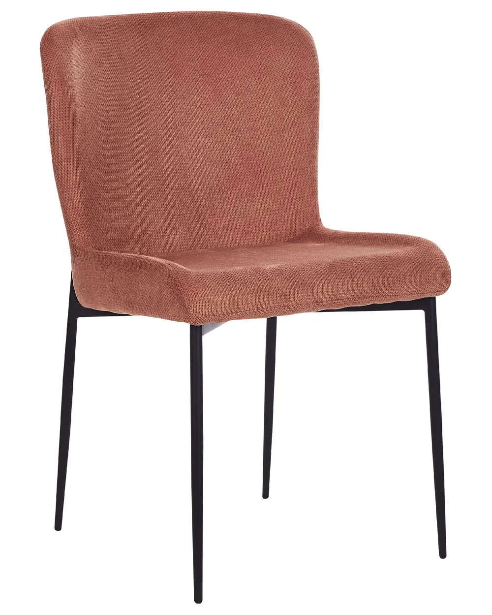 Set di 2 sedie da pranzo ADA Tessuto Marrone_873716