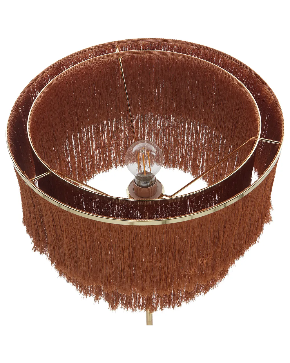 Floor Lamp PERISTERI Metal Brown_897192