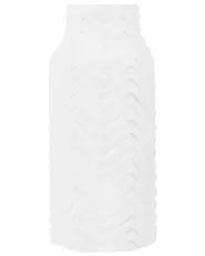 Wazon dekoracyjny XANTHOS 32 cm Kamionka Biały_734276