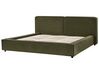 Boucle EU Super King Size Bed Green LINARDS_933720