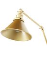 Set of 2 Metal Wall Lamps Gold NARVA_879617