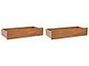 Conjunto de 2 cajones de cama EPANEY Marrón