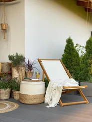 Folding Deck Chair ANZIO Acacia Wood Light Brown_811095