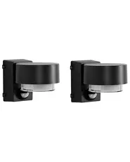 Set of 2 Outdoor LED Wall Lights GOVIA Black_1105474