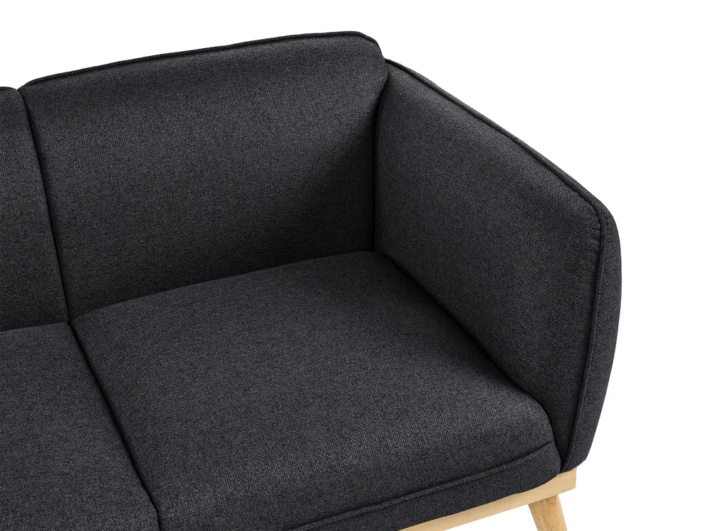 Sofa 2 Seater LJUNG Fabric Black_1076381