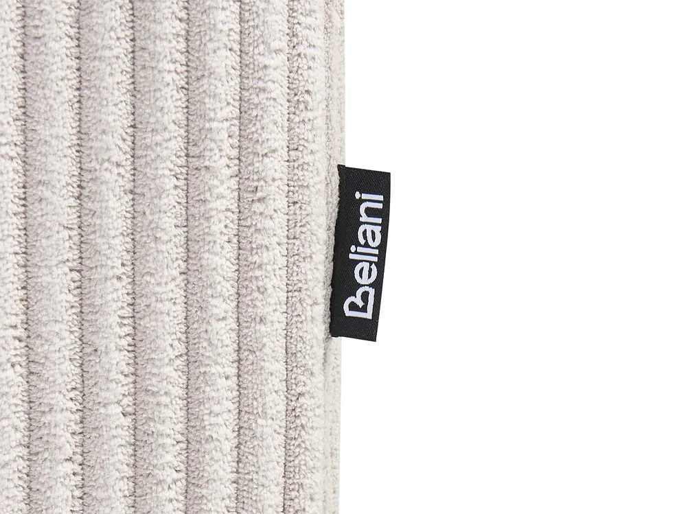 Ottomana LEMVIG Velluto a coste Beige_1158665