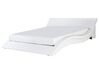 Leather EU Super King Size Bed White VICHY_459641