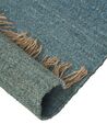 Jute Area Rug 160 x 230 cm Blue LUNIA_846256