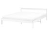 Bed Pine Wood MADONE 160 x 200 cm (EU King Size) White