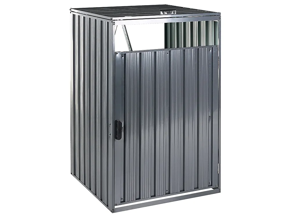 Abrigo para caixote do lixo 240 L PERINALDO Metal Cinzento grafite