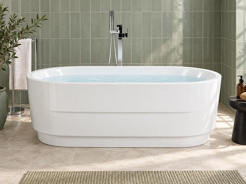 Vasca da bagno freestanding EMPRESA 170 x 80 cm Bianco