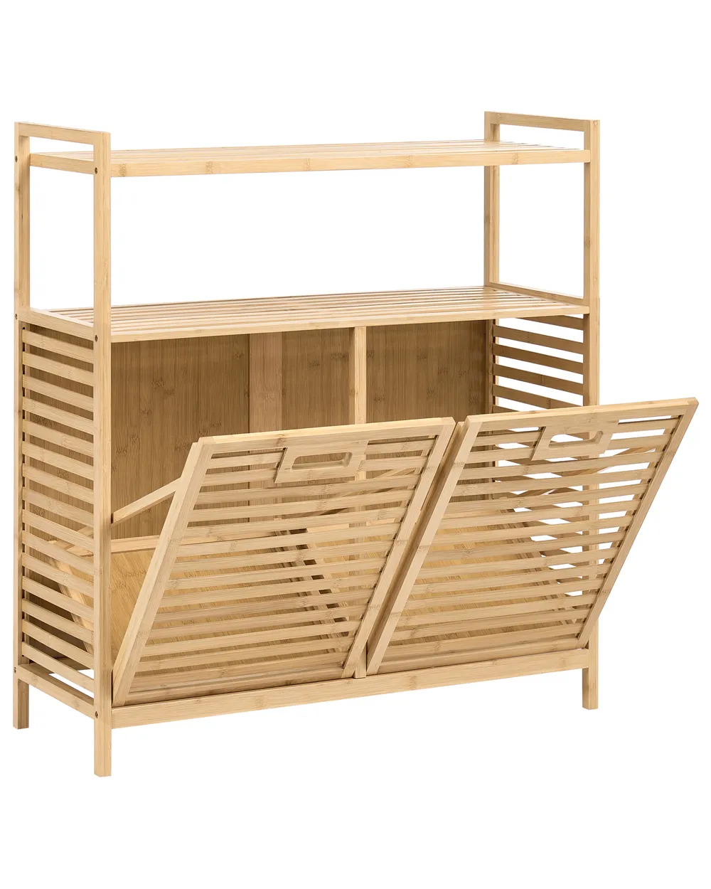 Tilt-Out Laundry Cabinet CEJAR 88 cm Bamboo Light Brown_1144744