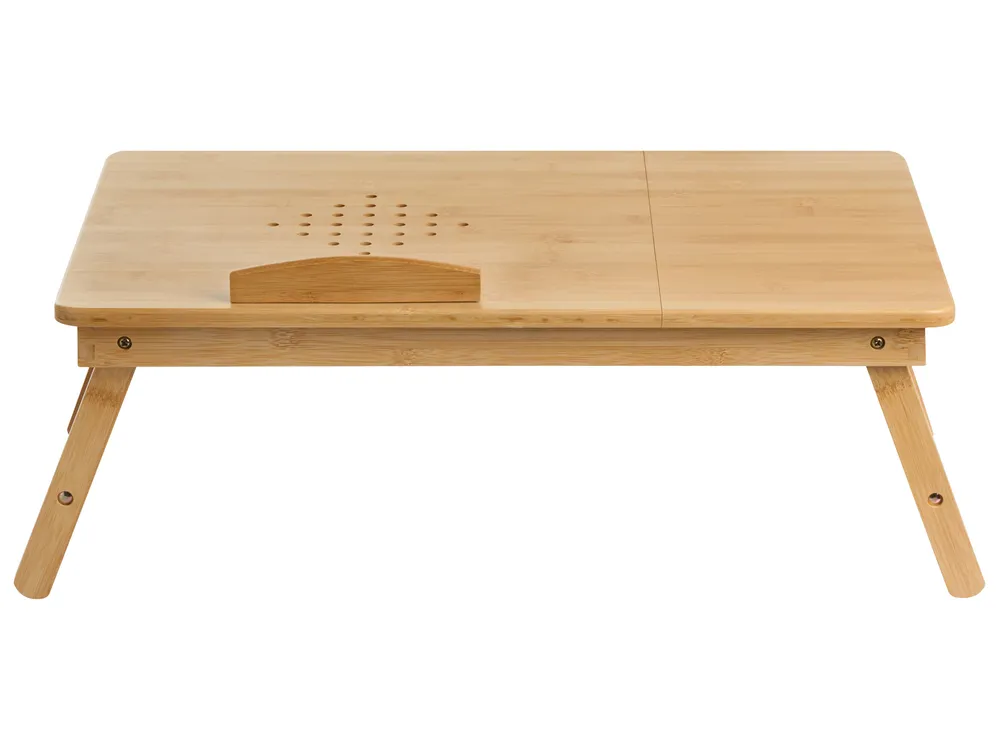 Scrivania portatile pieghevole per laptop ORGE 57 cm 35 cm Marrone chiaro_1074342