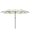 Parasol ogrodowy 460 cm SIBILLA Beżowy