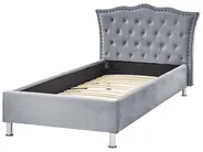 Cama Veludo METZ 90 x 200 cm Cinzento_861361