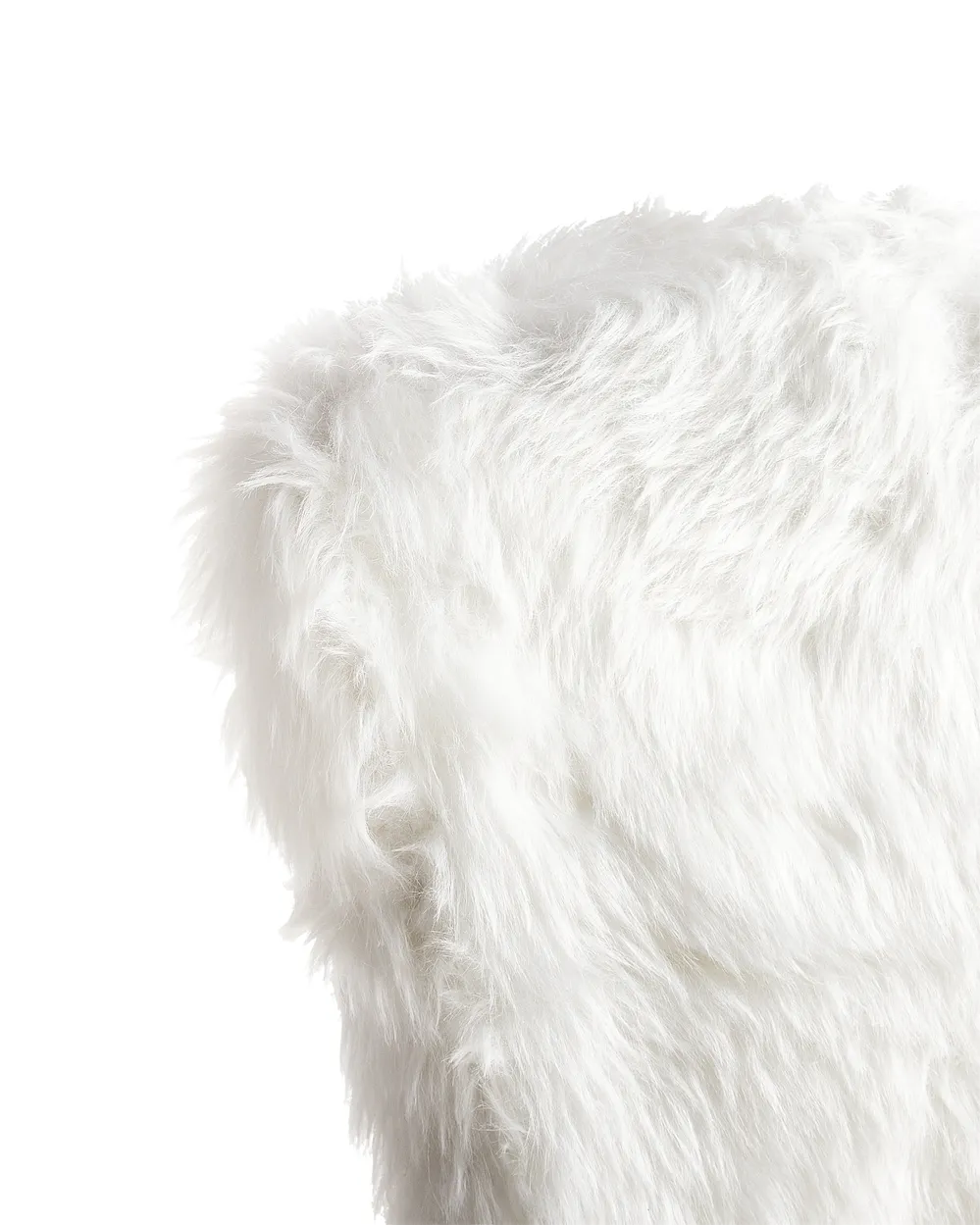 Desk Chair MARGATE Faux Fur White_949948
