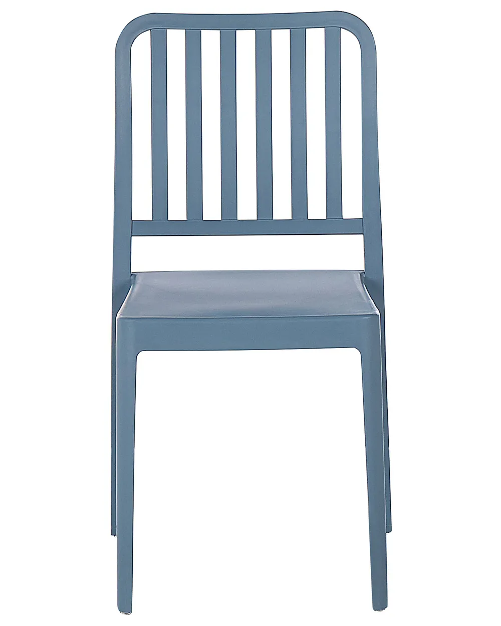 Set of 2 Garden Chairs SERSALE Synthetic Material Blue_820175