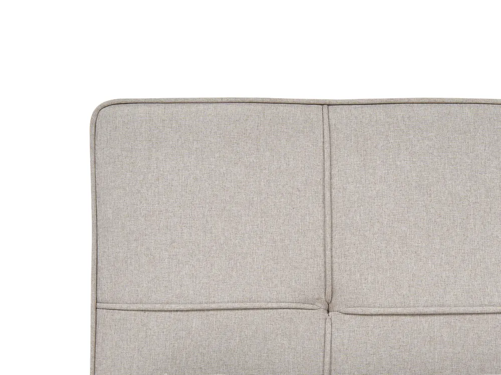 Bett mit Stauraum LAURESSES Stoff Taupe 160 x 200 cm_1153574