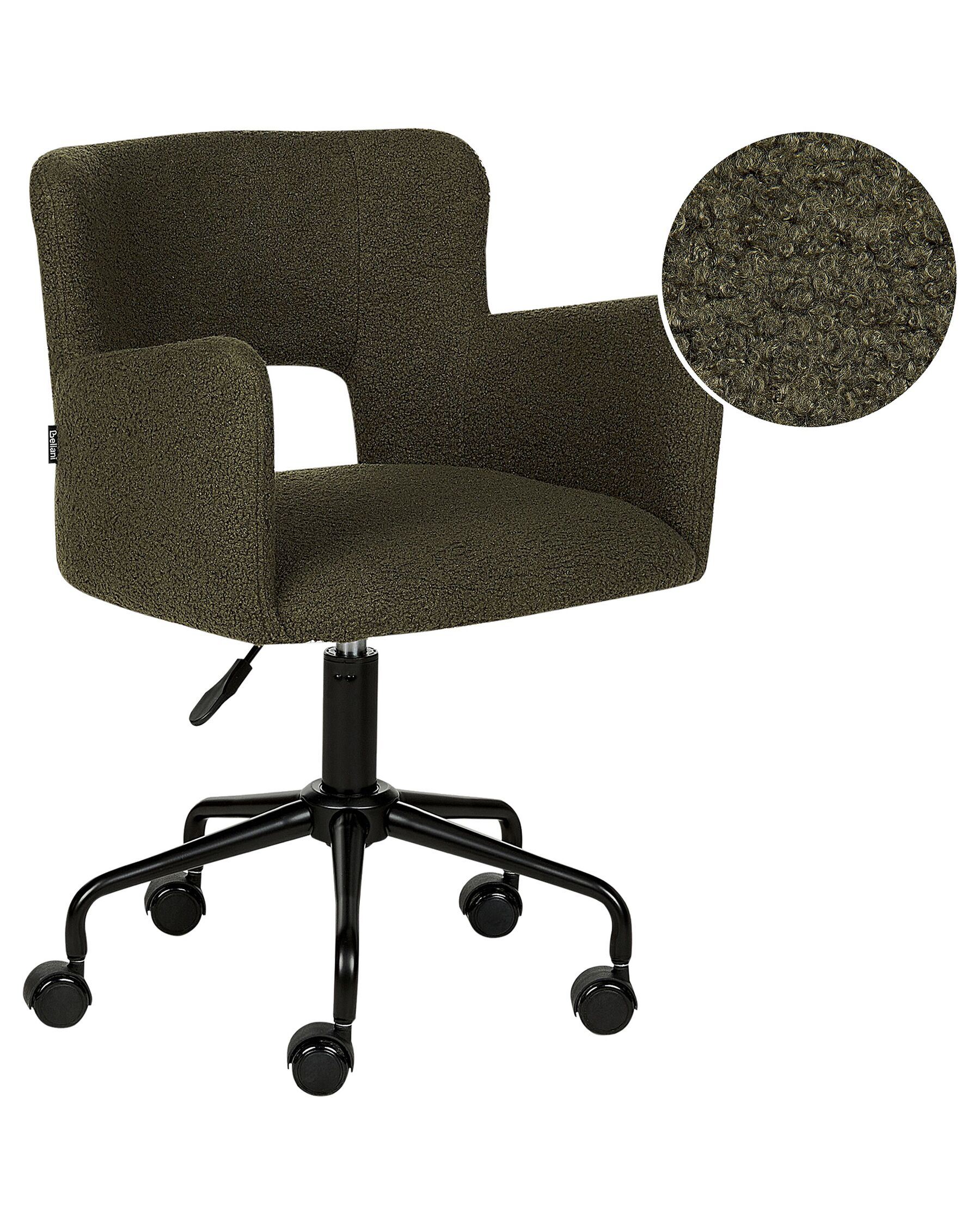 Kancelářská židle s buklé čalouněním zelená SANILAC_896637