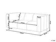 Sofa 3 Seater FLORO Chenille Light Green_916626