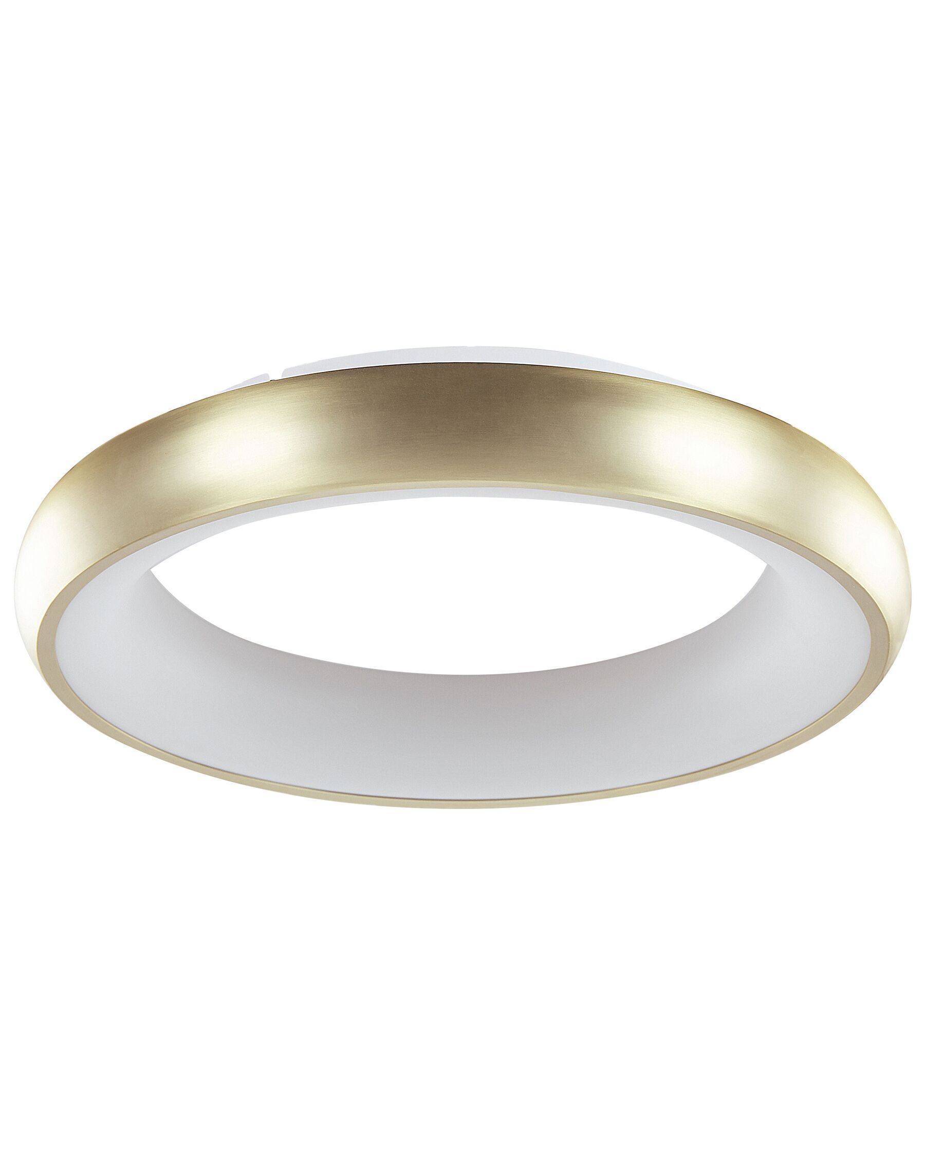 Deckenleuchte LED Metall gold / weiß matt Ringform ATARAN_824568