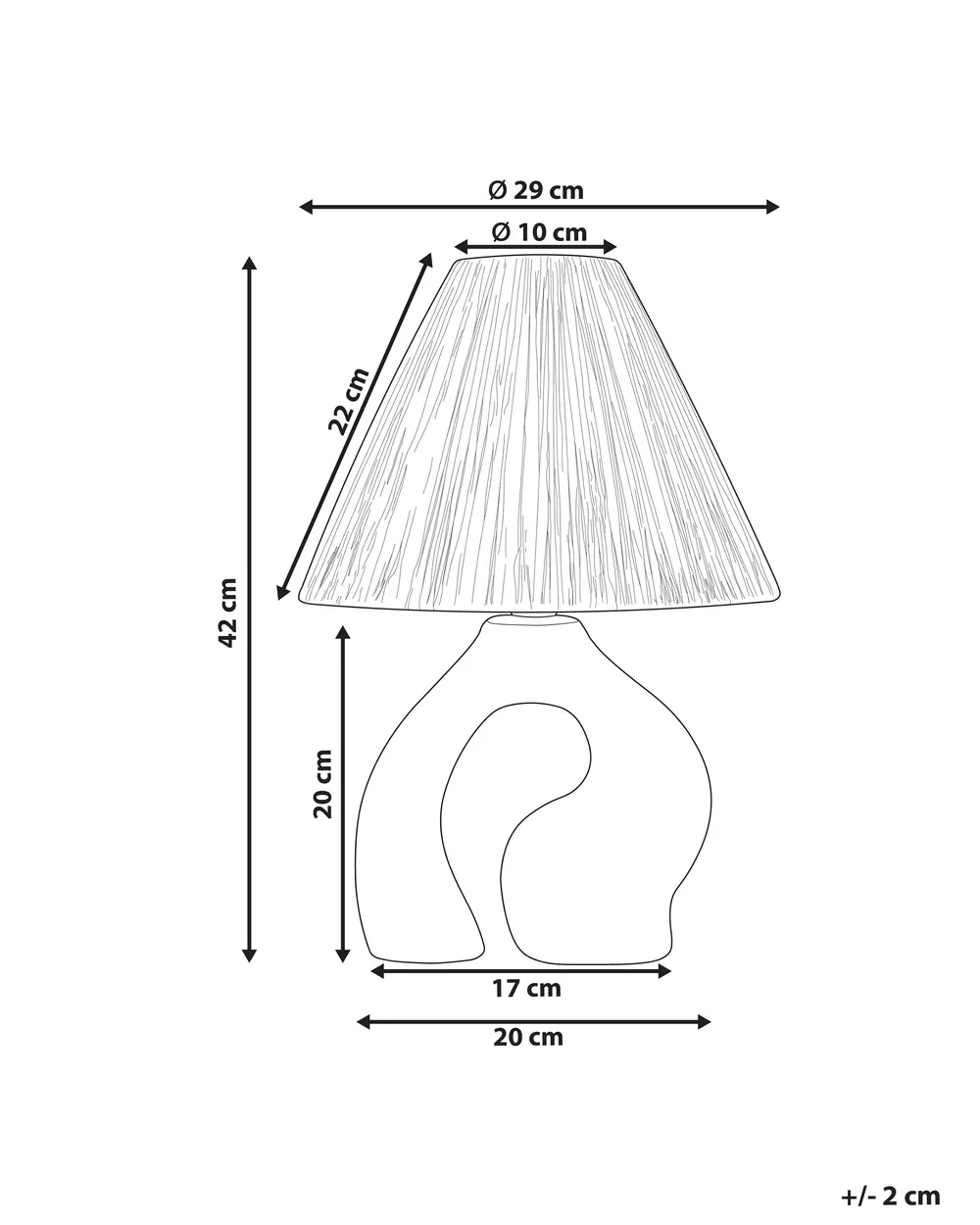 Table Lamp BARBAS Ceramic Natural_871541