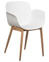 Set of 2 Dining Chairs White ABILENE_884589