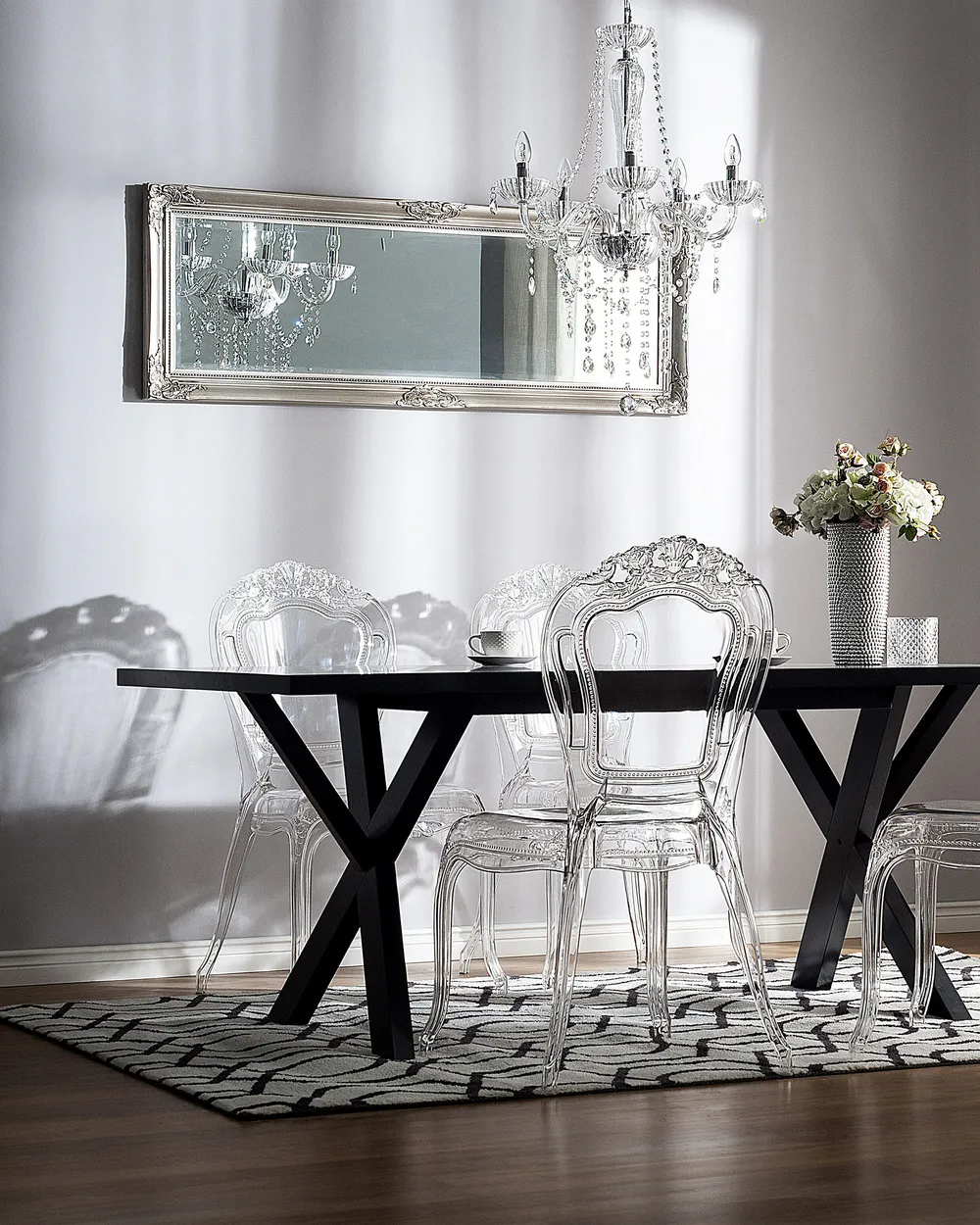 Set of Dining Chairs VERMONT Transparent