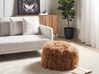 Faux Fur Pouffe Brown TUKKI_938907