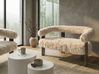 Sofa 2 Seater ILBRO Faux Fur Off-White/ Dark Brown
