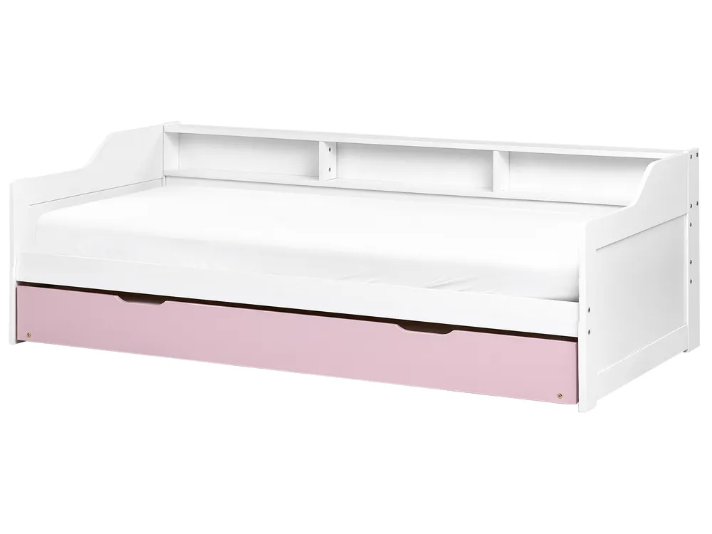 Trundle Bed Pine Wood EDERN 90 x 200 cm (EU Single) Pink_980357