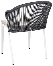 Set of 2 Garden Chairs with Cushions PARANEA Metal Grey_1179633