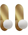 Wandlampe 2er Set LEISI Gold