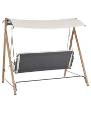 Dondolo da giardino BONAGIA Metallo Beige_1001152