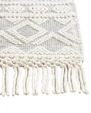 Rug SOLHAN Grey Beige 160 x 230 cm Wool_855610